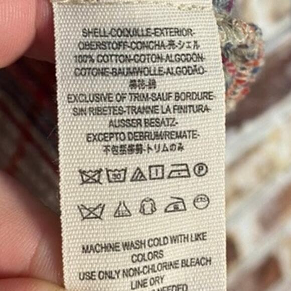 Free People Plaid Blouse in Red and Blue - Picture 13 of 14